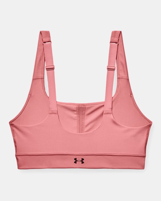 Women's UA RUSH™ Mid Sports Bra in Pink image number 9
